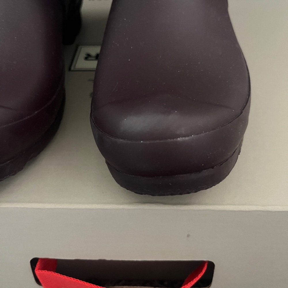 Hunter Rainboots Dark Purple Size 7/8 - Picture 6 of 16
